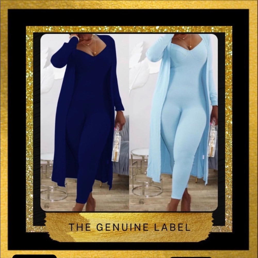 Women one piece set w/ cardigan cover over